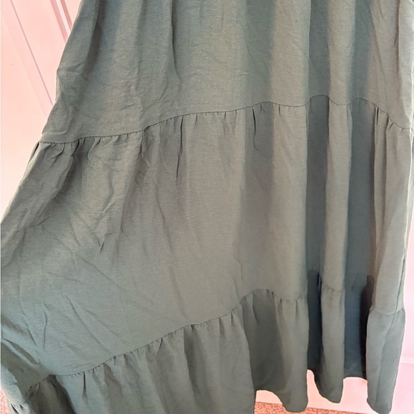Women’s Summer Wrap V Neck Dress - Dark Green - Size XL - Picture 8 of 9